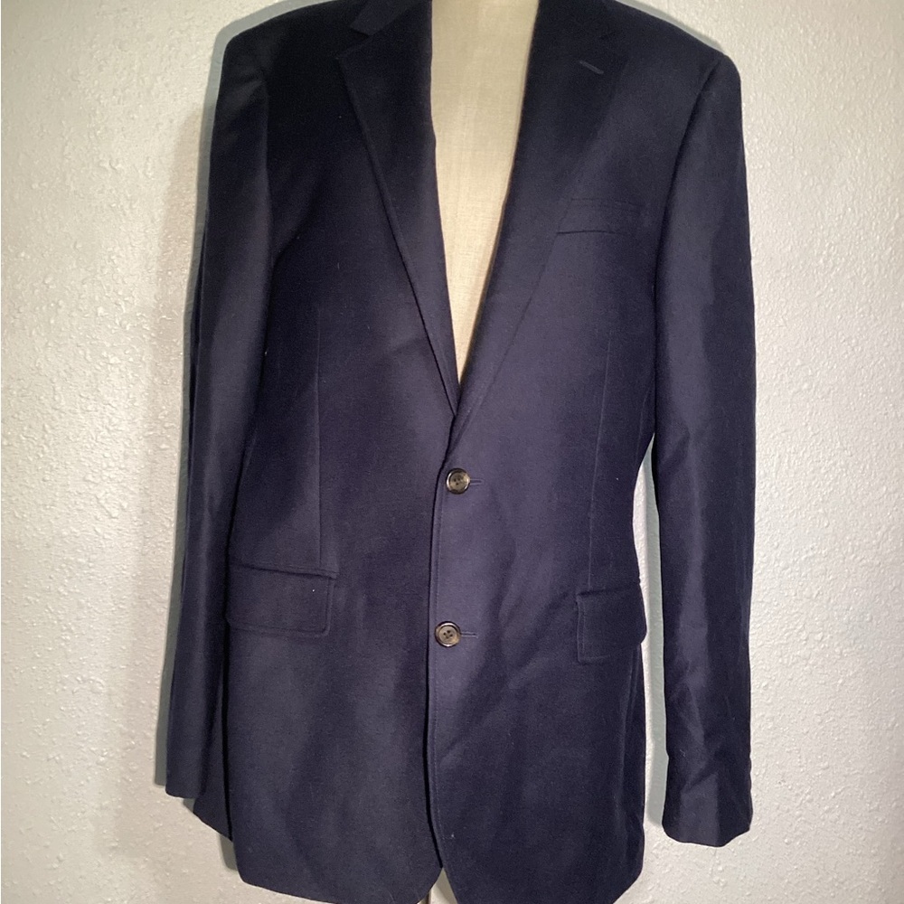 J. Crew Ludlow slim fit navy blue wool blazer jacket size 42L - Picture 2 of 12